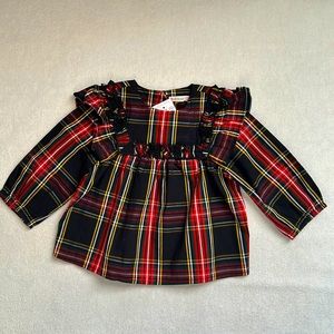 Crewcuts kids top. Size XXS (2y) NWT Color black/red/green